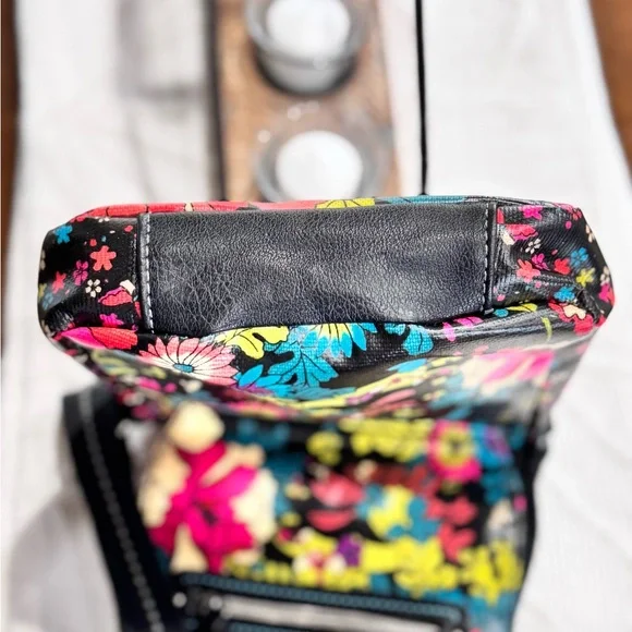 Sakroots Floral Crossbody Bag - Black Multicolor - Picture 5 of 13